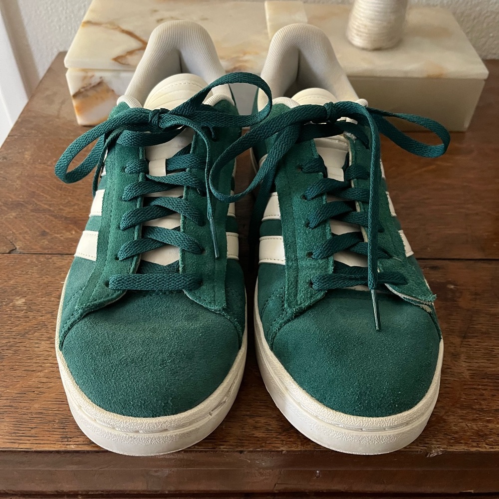 Adidas Green Suede shoes size 8.5 womens